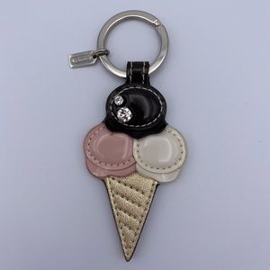 COACH Ice Cream Cone Keyring/Fob/Charm